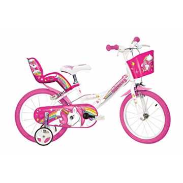  164R-UN Einhorn-Fahrrad, Weiß / Rosa nachhaltig