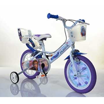 derfahrrad Eiskönigin Mädchenfahrrad - 16 Zoll | TÜV geprüft | Original Disney Lizenz | Kinderrad mit Stütz... nachhaltig