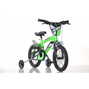 Greenheimscher Qualitäts-Hersteller seit Jahren für Premium Fahrräder.. derfahrrad grün 416U Jungenfahrrad - 16 Zoll | TÜV geprüft | Original | Kinderrad mit Stützrädern - Das Fah... nachhaltig