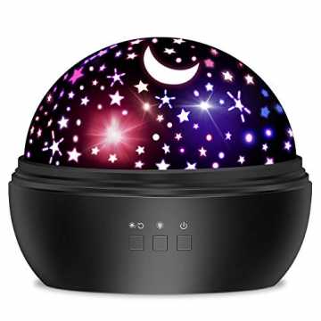 Dreamingbox Nachtlicht Kind, Nachtlicht Kinder Baby Sternenhimmel Projektor Lampe mit 8...
