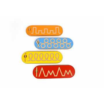 030 Montessori Schreibübungsbrett Schönschreibübung Pinzettengriff und Stiftf... nachhaltig