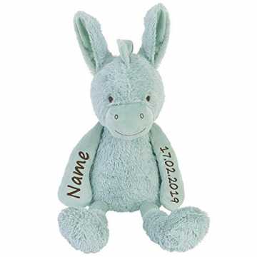 Esel mit Namen und Geburtsdatum personalisiert 26cm nachhaltig