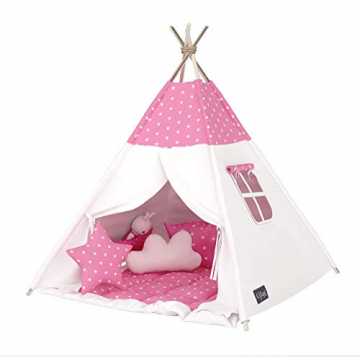 w Tipi INDIANERZELT SPIELZELT DOPPELT Gepolsterter Decke (Zelt mit Decke) nachhaltig