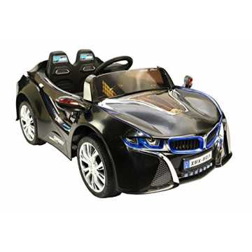 Greenheimspedal und die Erwachsenen können mit der 4 Wege - 2,4Ghz Fe.. nderfahrzeug - Elektro Auto Concept-2 2x30W - 2X 12V- 2,4Ghz, mit MP3 -Schwarz nachhaltig