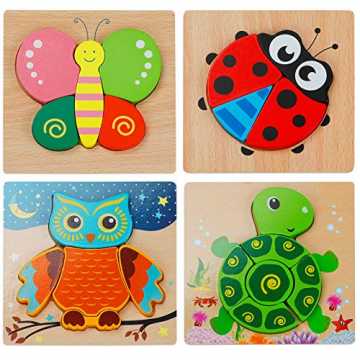 Kinder Holzpuzzle Steckpuzzle Holz Montessori Spielzeug Lernspielzeug Pädagog... nachhaltig