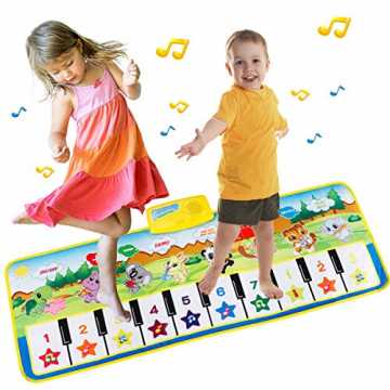 no Mat Tanzmatten Klaviermatte Musikmatte Kinder 8 Tierstimmen Klaviertastatu... nachhaltig