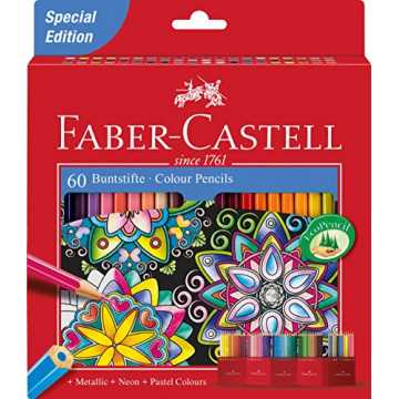 Faber-Castell 111260 - Buntstift Castle, 60er Kartonetui Faber-Castell 111260 - Buntstift Castle, 60er Kartonetui