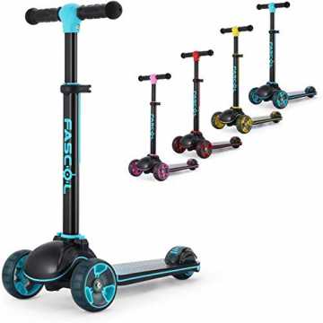 derroller Klappbar Roller Scooter ab 3-12 Jahre Kinderscooter mit LED Räder Tretroller Belastbarkeit bis 60... nachhaltig