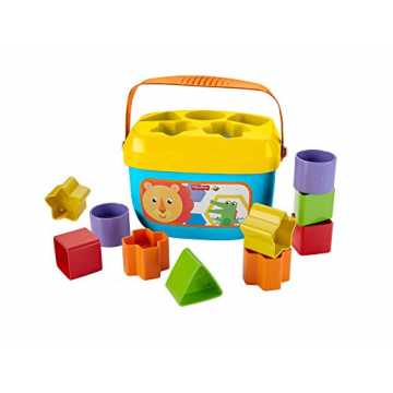 Fisher-Price FFC84 - Babys Erste Bausteine Baby Spielzeug Formensortierspiel mit Spielw...