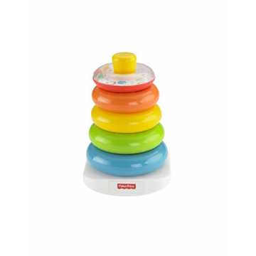 Fisher-Price FHC92 - Farbring Pyramide bunter Stapelturm Baby Spielzeug und Lernspielze...