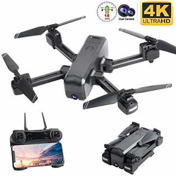 80 Drohne mit 4K Kamera für Erwachsene,Follow Me,WiFi-FPV-Live-Video,Lange Fl... nachhaltig