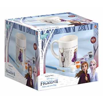 Greenheimalen mit den beliebten Filmfiguren Anna & Elsa, dem Rentier .. zen II Becher zum Selbstbemalen: Tasse zum Ausmalen von Frozen II Motiven, 6 ... nachhaltig