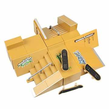 8pcs Skatepark Kit Rampenteile für Tech Deck Fingerboard Mini Finger Skateboard Griffbretter Ultimative Parks nachhaltig