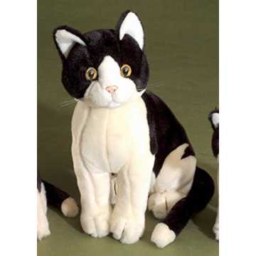Greenheimörster!. Obwohl ich gerade erst das Licht der Welt erblickt .. offtiere 3480 Katze schwarz/altweiß sitzend 30cm nachhaltig