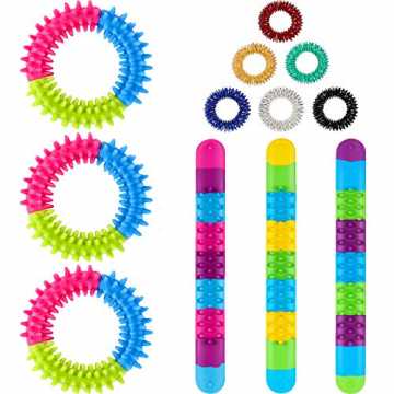 Greenheimlzeuge sind tragbar. Sie können Stress abbauen oder die Zeit.. tücke Zappeln Armbänder und Ringe Set, 12 Sensorische Spielzeug Einschließlic... nachhaltig