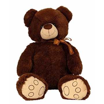 Bär 100cm Dunkelbraun Kuschelbär Kuscheltier Stofftier Teddybär nachhaltig