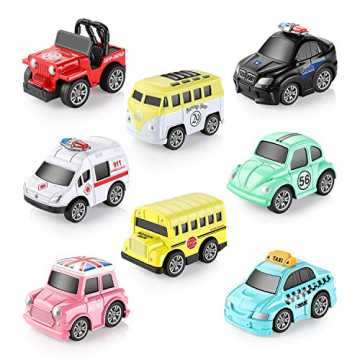 os Spielsachen Spielzeugauto Set Aufzieh LKW und Auto Spielzeug Druckgussauto... nachhaltig