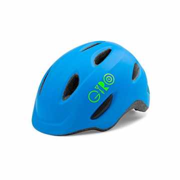 Giro Kinder Scamp Fahrradhelm , Matte Blue/Lime , Small (Herstellergröße : 49-53 cm)