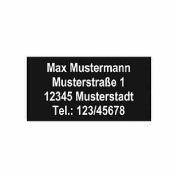 ohnen Kennzeichen 30x15mm mit Hochwertiger Lasergravur, selbstklebend, Drohne... nachhaltig