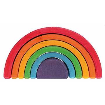 Greenheim ;s Spiel und Holz Design Regenbogen (6-teilig mittel) nachhaltig