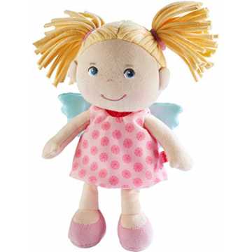 HABA 304103 - Schutzengel Finja, Glücksbringer für Kinder, weiche Stoffpuppe mit Flügeln; Geschenk zur Geburt oder Taufe