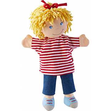 HABA 304348 - Handpuppe Conni, Meine Freundin Conni Figur aus weichen Materialien zum Spielen und Kuscheln, Spielzeug...