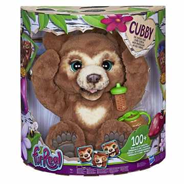 Hasbro furReal Cubby, mein Knuddelbär, interaktives Plüschtier, ab 4 Jahren, braun