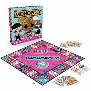 Hasbro Monopoly E7572100 Monopoly Spiel: L.O.L. Surprise Brettspiel für Kinder ab 8 Jahren Hasbro Monopoly E7572100 Monopoly Spiel: L.O.L. Surprise Brettspiel für Kinder ab 8 Jahren