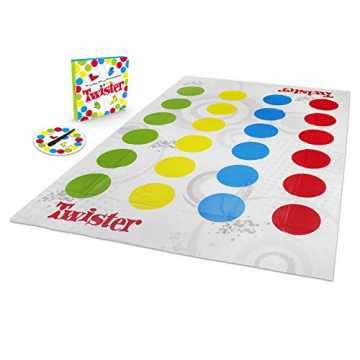 Hasbro Twister Spiel, Partyspiel für Familien und Kinder, Twister Spiel ab 6 Jahren, kl...