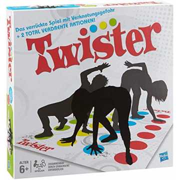 Twister, Geschicklichkeitsspiel für Kinder & Erwachsene, Familienspiel, Partyspiel, lustiges Spiel für Kindergeburtst...