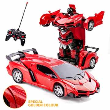 Greenheimssen Sie Ihre Kinder die aufregenden Rennspiele genießen!】 2.. ransformer Car Toys für Jungen 4-14 Jahre alt, ferngesteuerte deformierte Autos für Jungen Elektro-RC-Rennw... nachhaltig