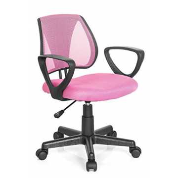 GreenheimiftRückenlehne aus atmungsaktivem NetzstoffErgonomische Rück..  725104 Kinder- und Jugenddrehstuhl KIDDY CD Netzstoff Rosa höhenverstellbare... nachhaltig