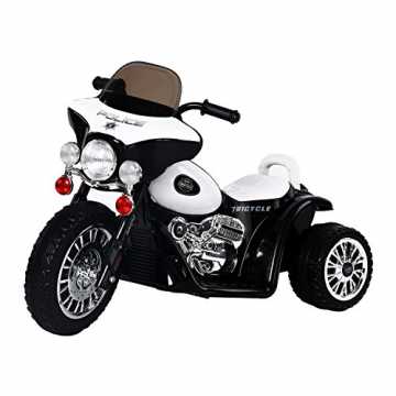 Greenheimgn, geeignet für Kinder von 18-36 Monate✅Hohe Qualität, durc.. ktro Kindermotorrad Elektromotorrad Kinderelektroauto Kinderfahrzeug Dreirad, 6V, Metall+PP, Schwarz+Weiß, ... nachhaltig