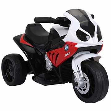 Greenheimro-Dreirad! Mit einer maximalen Geschwindigkeit von 2,5 km/h.. ktro Kindermotorrad Kinderfahrzeug Elektro-Dreirad mit Akku Rot PP + Stahl 66 x 37 x 44 cm nachhaltig