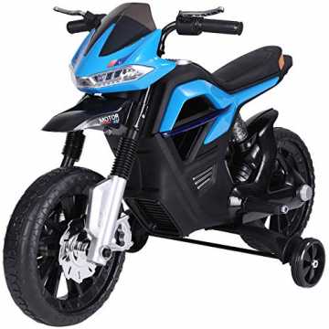 Greenheimieht einem echten Roller zum Verwechseln ähnlich - bis auf d.. ktro-Motorrad für Kinder ab 3 Jahren Licht Musik MP3 Elektrofahrzeug mit Stützrädern maximal 3 km/h Metall ... nachhaltig