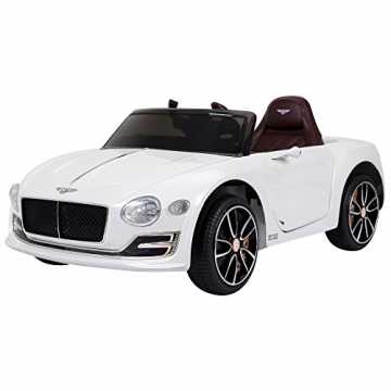 derauto Kinderfahrzeug Elektroauto Bentley GT mit Fernbedienung Kinder Weiß 108 x 60 x 43cm nachhaltig