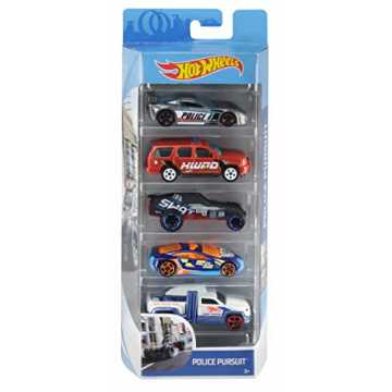 Hot Wheels 01806 5er Pack 1:64 Die-Cast Fahrzeuge Geschenkset, je 5 Spielzeugautos, zuf...