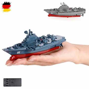 RC ferngesteuertes Mini Kriegsschiff, Flugzeugträger, Schlachtschiff, Schiff... nachhaltig