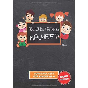 GreenheimJungen und Mädchen.Format 12,5 x 12,5 cm. Lustige Illustrati..  Malheft: Vorschulheft für Kinder ab 4 nachhaltig