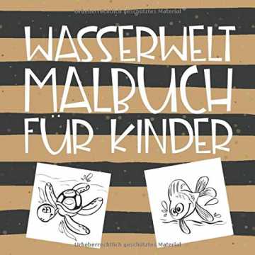 Greenheimer Verpackung sind 6 verschieden farbige Mini-Buntstifte ent..  Malbuch für Kinder: Zeichenbuch, Malbuch und Zeichenblock für Kinder | Malbuch mit vielen verschiedenen Ti... nachhaltig