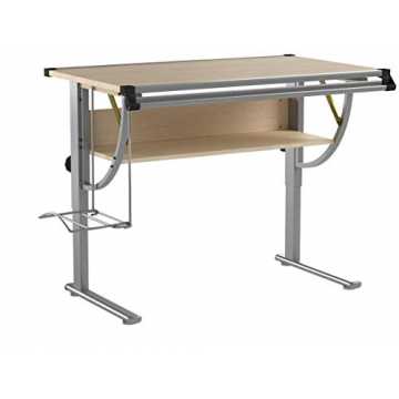 d Jugendschreibtisch - neigbar, stufenlos höhenverstellbar, inklusive Taschen... nachhaltig