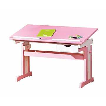 Inter Link Schülerschreibtisch Schreibtisch Arbeitstisch Kinderschreibtisch Massivholz ...