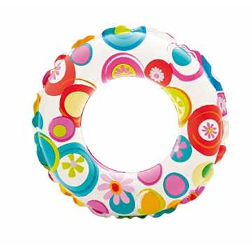 Greenheimeter)3 different assortments: Pink Octopus and Friends, Cora.. ly Print Swim Rings - Aufblasbarer Schwimmring - Ø 51 cm nachhaltig
