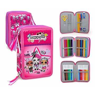 prise - XL Federtasche, 44-teilig, LOL Federmappe nachhaltig