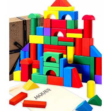 Jaques Von London - Holzbausteine für Kinder perfekt Babyspielzeug ab 1 Jahr geeignet H...