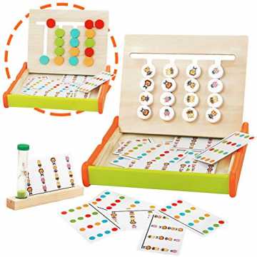 Montessori Spielzeug Puzzle Kinder Logik Spiel Holz Sortierspiel Pädagogisches Holzspie...