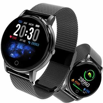 Smartwatch, Fitness Armband Tracker Voller 5ATM Wasserdicht Smart Watch Intelligente Ak...