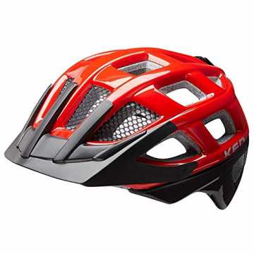 Greenheimneinstellung und -arretierungK-Fit AnpssungssystemVisier, ab.. Kinder Fahrrad Helm 2019 - red black - M | 53-59cm nachhaltig