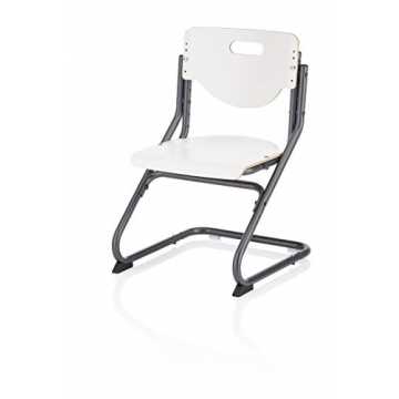 air Plus Kinder- und Jugendstuhl Stahl, Schichtholz aus Buche Weiß/Anthrazit ... nachhaltig