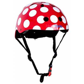 GreenheimSkooter, Skateboard, Inliner oder Rollschuh fahren.Verstellb.. Fahrrad Helm für Kinder / Fahrradhelm / Design Sport Helm für skates, roller, scooter, laufrad - Red Dotty ... nachhaltig